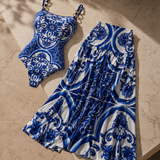 Bañador Azulejo Mediterráneo