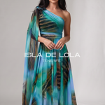 Turquesa estampado