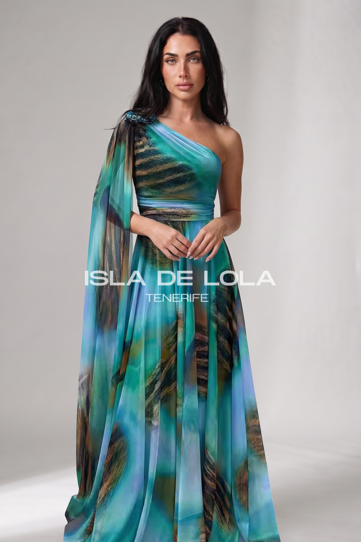 Turquesa estampado