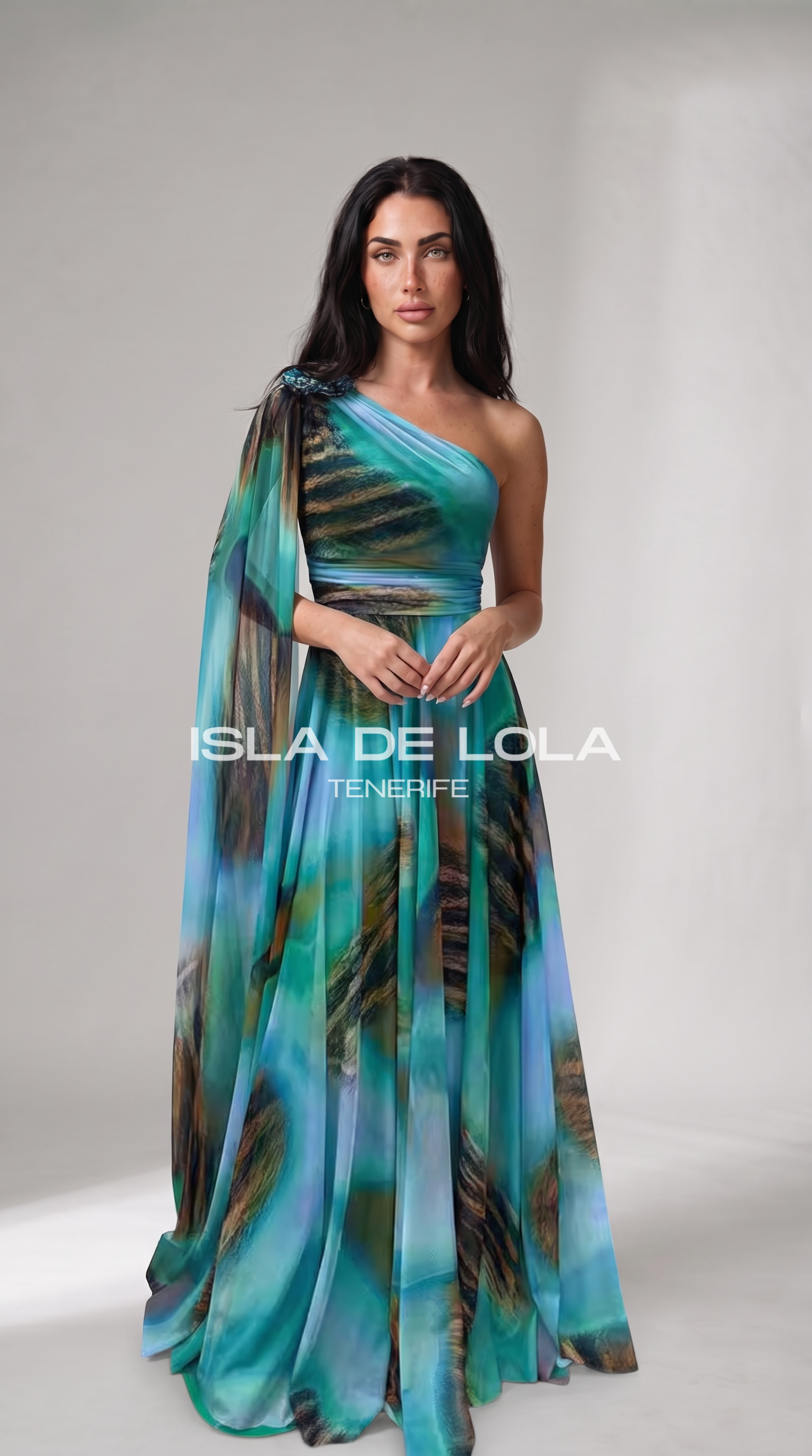 Turquesa estampado