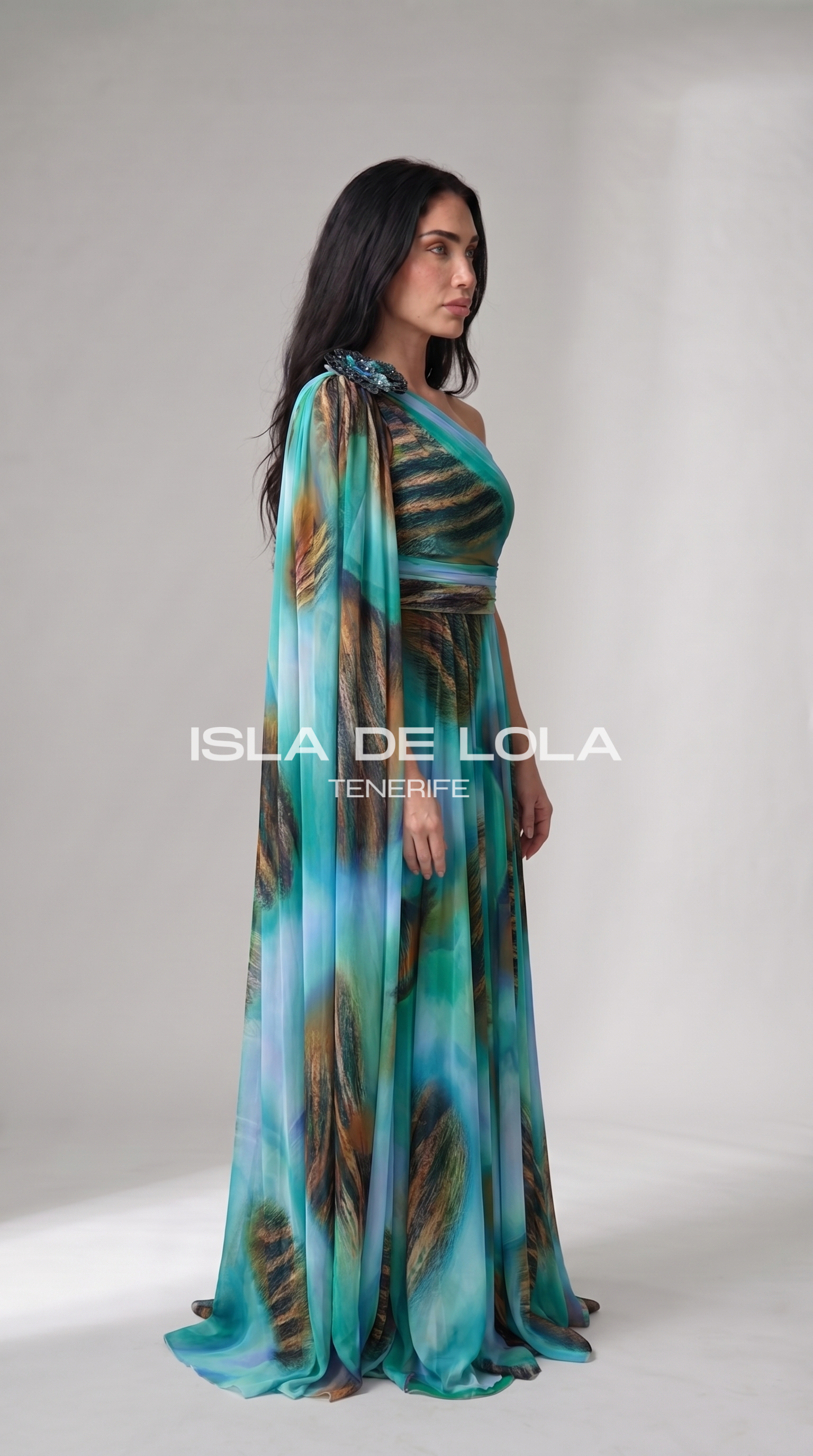 Turquesa estampado