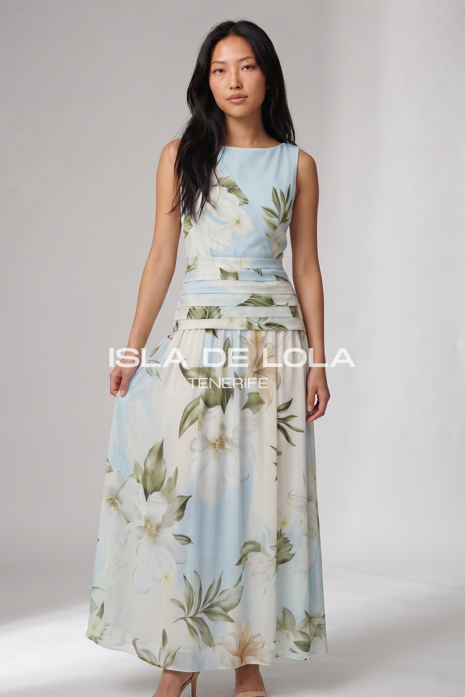 Azul Claro Floral